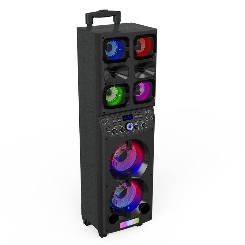 TL-60011 Powered bluetooth trolley party karaoke speaker