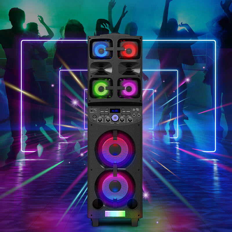 TL-60011 Powered bluetooth trolley party karaoke speaker