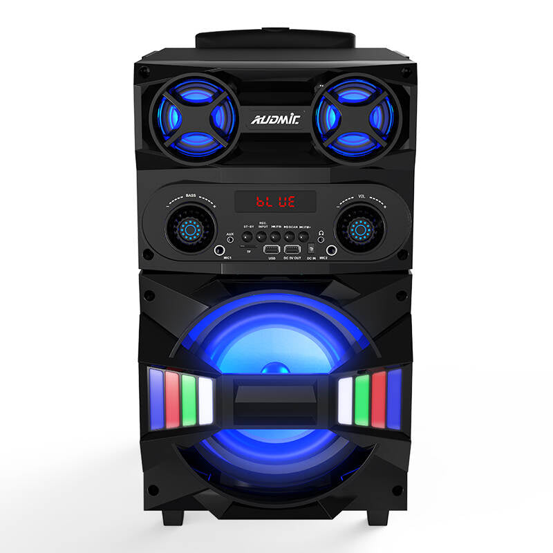 TL-8013 Hot selling big power heavy bass portable trolley party speaker outdoor wireless mic bluetooth subwoofer speaker