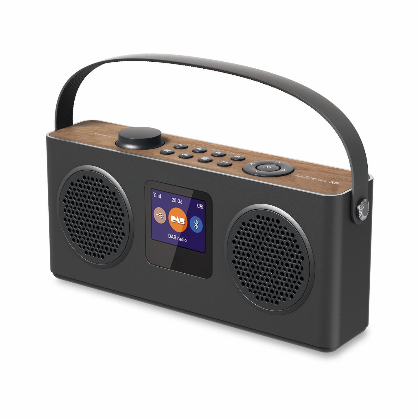 Modern Design Multifunctional Audio Portable FM and DAB Radio Portable Wireless Speaker with BT/USB/TF Music Streaming