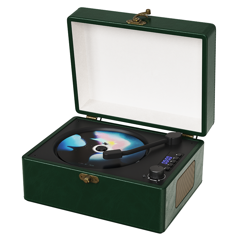 Retro Bluetooth CD Player with built-in speakers