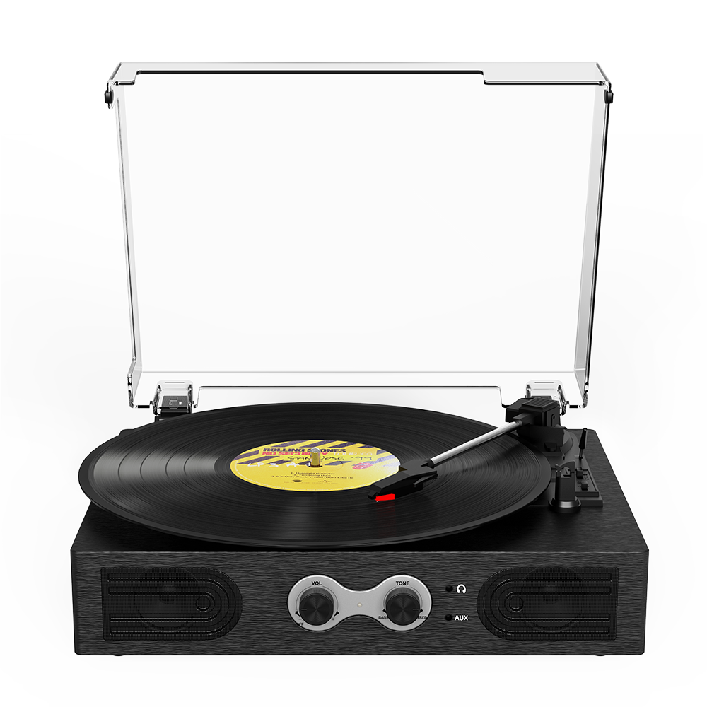 TE-2030 Home Audio Bluetooth Retro Electric Table Professional Rotating Display Turntable Player With USB/AUX/RCA/BT