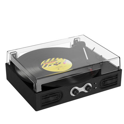 TE-2030 Home Audio Bluetooth Retro Electric Table Professional Rotating Display Turntable Player With USB/AUX/RCA/BT