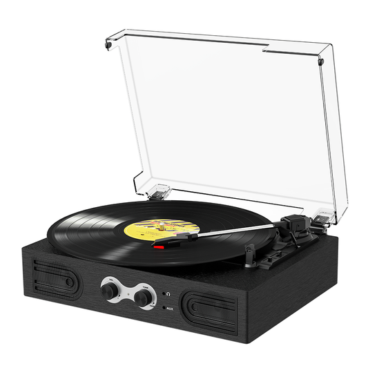 TE-2030 Home Audio Bluetooth Retro Electric Table Professional Rotating Display Turntable Player With USB/AUX/RCA/BT