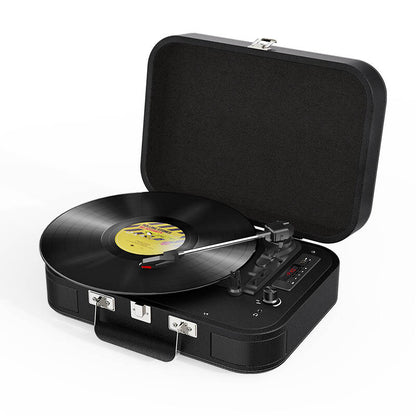 TE-106 Retro suitcase portable wireless bluetooth turntable record player