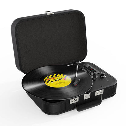 TE-106 Retro suitcase portable wireless bluetooth turntable record player