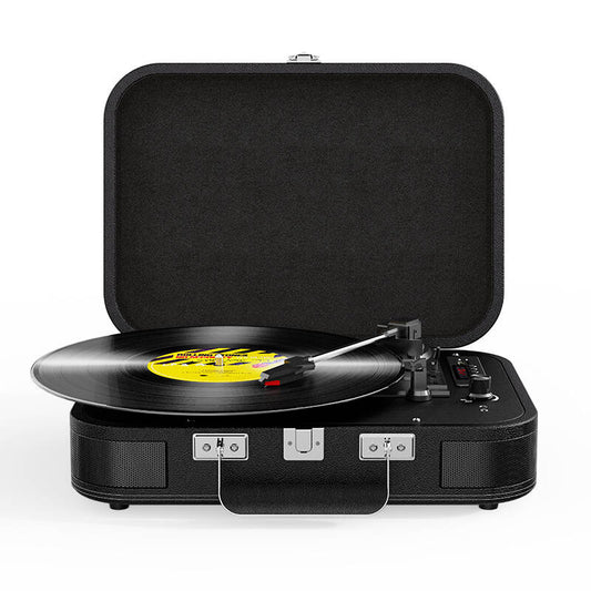 TE-106 Retro suitcase portable wireless bluetooth turntable record player