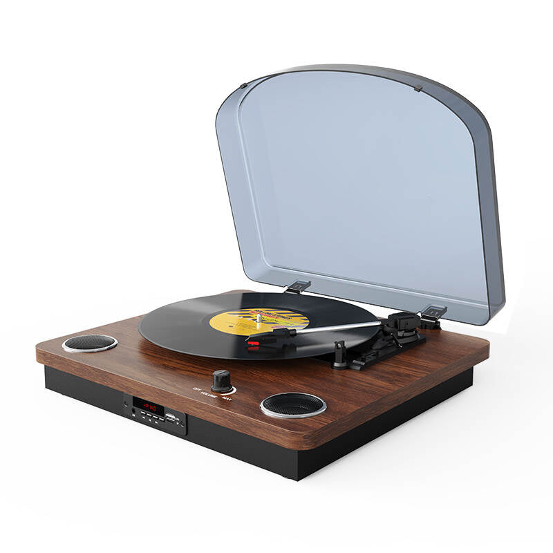 TB-008 Wooden best gift wireless bluetooth retro lp turntable vinyl record player