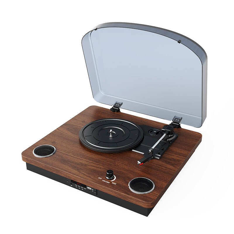 TB-008 Wooden best gift wireless bluetooth retro lp turntable vinyl record player