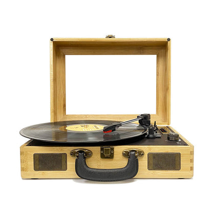 TE-021 Bamboo LP Vinyl Turntable Record Player