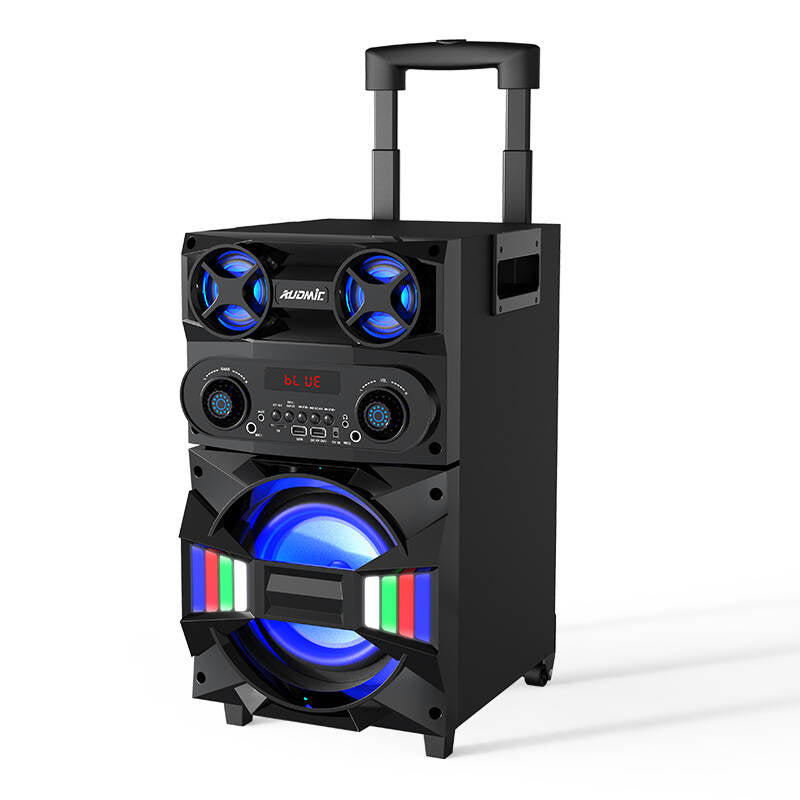 TL-8013 Hot selling big power heavy bass portable trolley party speaker outdoor wireless mic bluetooth subwoofer speaker
