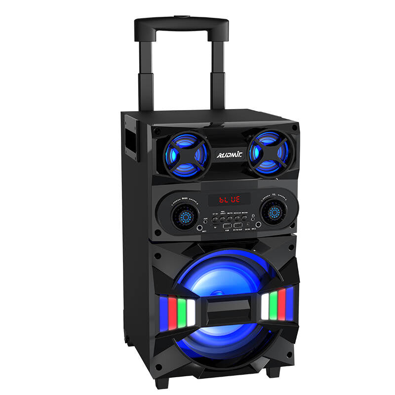 TL-8013 Hot selling big power heavy bass portable trolley party speaker outdoor wireless mic bluetooth subwoofer speaker