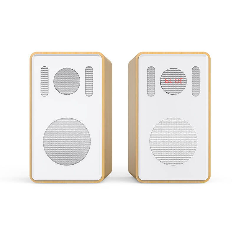DS-205 Big Power Hot Selling Surround Hifi Sound Wooden Multimedia Bluetooth Usb Aux Fm Radio Bookshelf 2.0 Computer Speaker