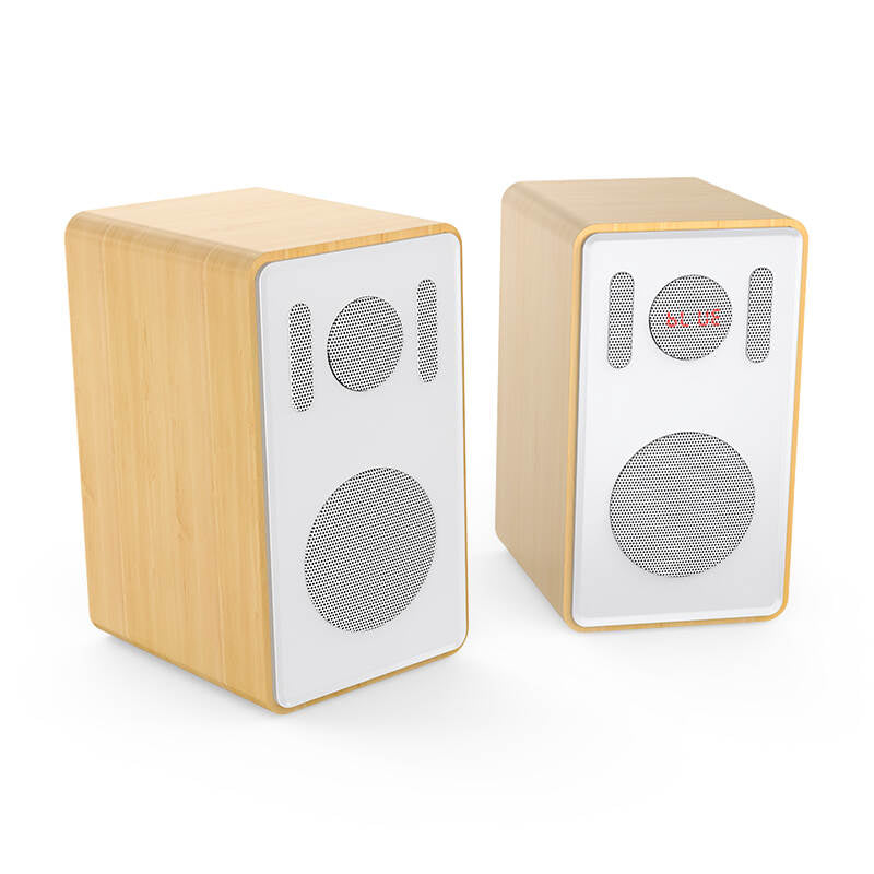 DS-205 Big Power Hot Selling Surround Hifi Sound Wooden Multimedia Bluetooth Usb Aux Fm Radio Bookshelf 2.0 Computer Speaker