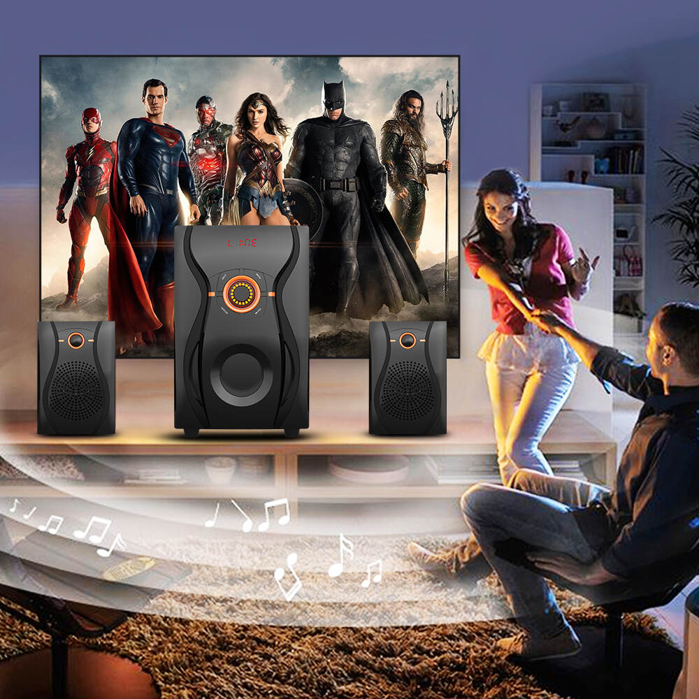 SP-2068 Home theater system wireless bluetooth usb aux tf fm radio heavy bass subwoofer active computer speaker