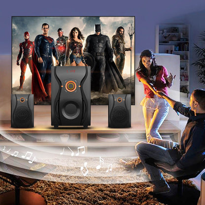 SP-2068 Home theater system wireless bluetooth usb aux tf fm radio heavy bass subwoofer active computer speaker