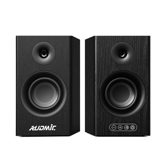 DS-207 OEM Quality Wood Cabinet Multimedia Powered Desktop Bluetooth 2.0 Active Bookshelf Speaker