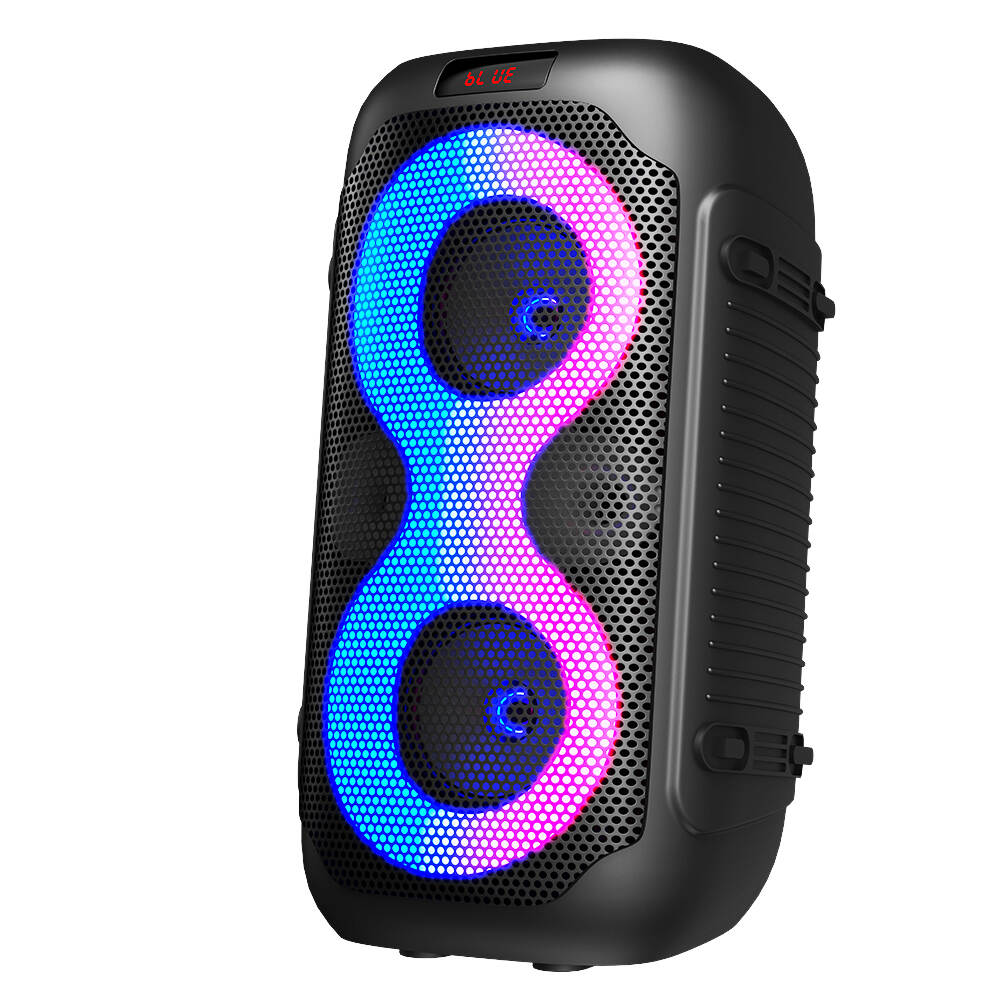 AT-4015 Remote Control Karaoke Speaker Outdoor Party Home Theater 1500mAh Rechargeable Bluetooth Led Party Speaker