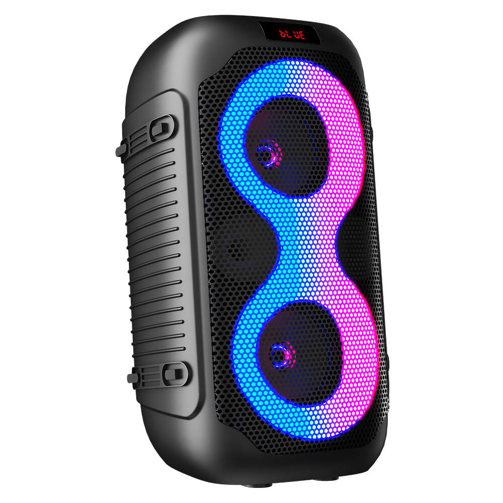 AT-4015 Remote Control Karaoke Speaker Outdoor Party Home Theater 1500mAh Rechargeable Bluetooth Led Party Speaker