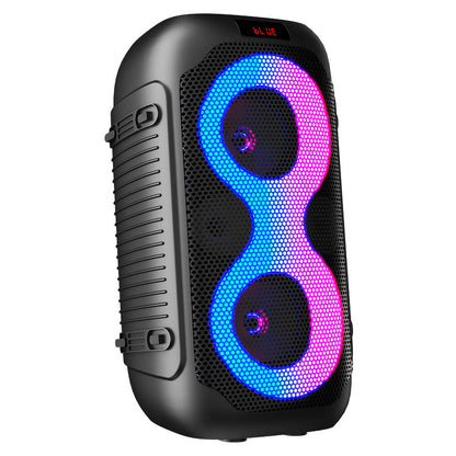 AT-4015 Remote Control Karaoke Speaker Outdoor Party Home Theater 1500mAh Rechargeable Bluetooth Led Party Speaker