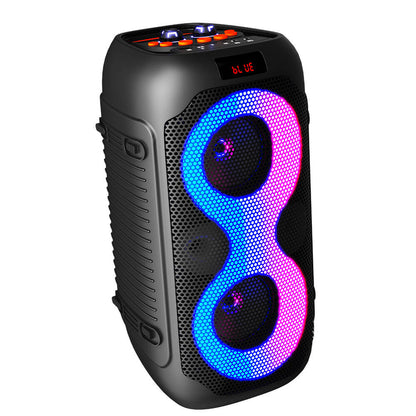 AT-4015 Remote Control Karaoke Speaker Outdoor Party Home Theater 1500mAh Rechargeable Bluetooth Led Party Speaker