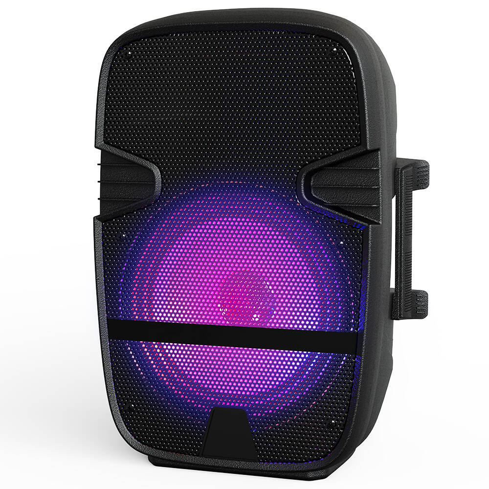 BP-8011 Karaoke Audio Box Outdoor Subwoofer Speakers Chargeable Microphone LED Light with Speaker Party Bluetooth Speaker