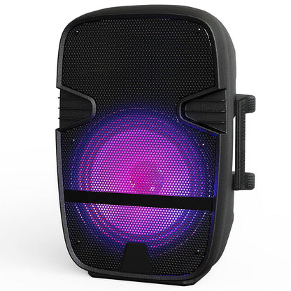BP-8011 Karaoke Audio Box Outdoor Subwoofer Speakers Chargeable Microphone LED Light with Speaker Party Bluetooth Speaker