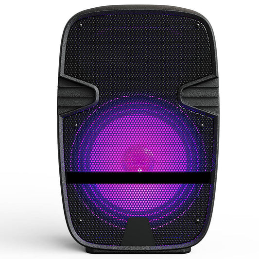 BP-8011 Karaoke Audio Box Outdoor Subwoofer Speakers Chargeable Microphone LED Light with Speaker Party Bluetooth Speaker
