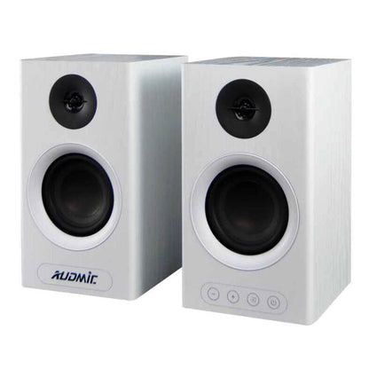 DS-207 OEM Quality Wood Cabinet Multimedia Powered Desktop Bluetooth 2.0 Active Bookshelf Speaker