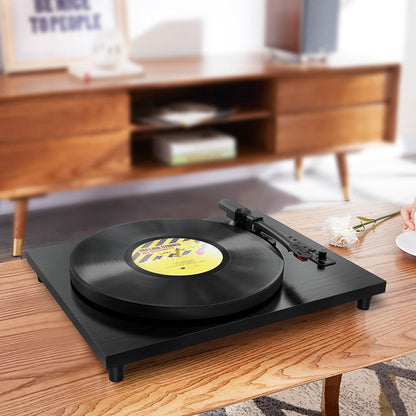 TB-009 Home Audio Equipment Led Display Loud Hifi Sound Multimedia Usb Aux Bluetooth Vinyl Record Player With External Speakers