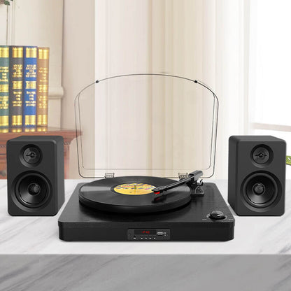 TB-3003 Professional Bass Sound Stereo Hifi Sound Wooden High End Multifunction Bluetooth Retro Turntable Record Vinyl Player
