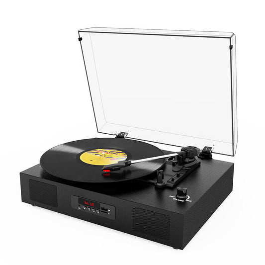 TE-2017 Home Audio Suitcase Portable Bluetooth Usb Fm Radio Lp Vintage Record CD Player Turntable