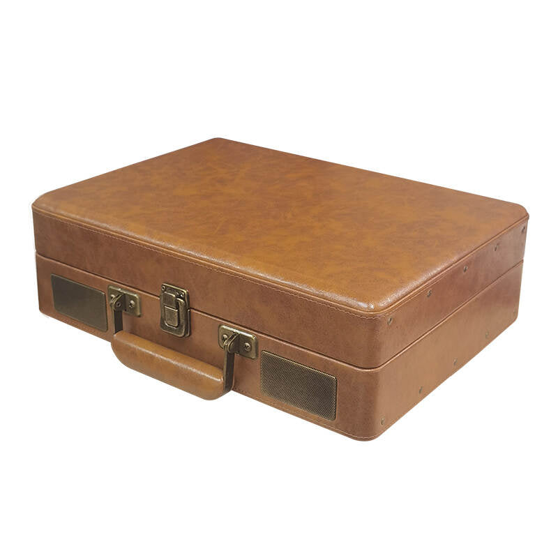 TE-2026 OEM Top Sale 3-Speed Wooden Wireless Bluetooth Radio Record Turntable Speaker