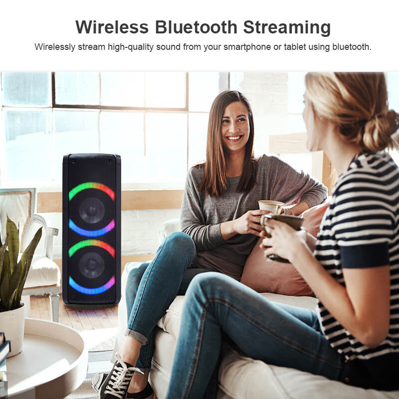 TL-612 Wholesale Popular Customized Heavy Bass Speaker Home Theatre System Wireless Microphone Outdoor Portable Trolley Speaker