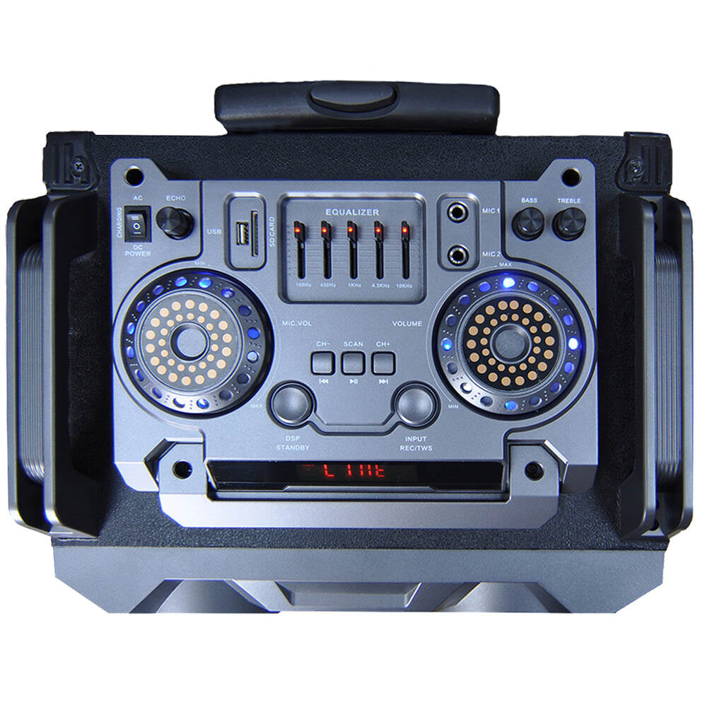 TL-1223 jaysonic AC Power 300W 12 inch Bass PA Audio Karaoke Music Speakers System with Bluetooth Microphone Jack
