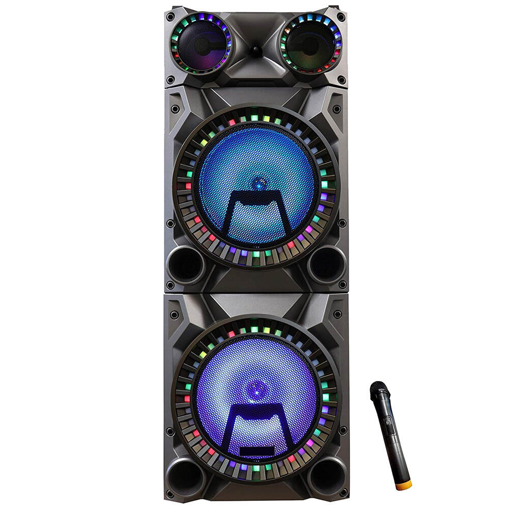 TL-1223 jaysonic AC Power 300W 12 inch Bass PA Audio Karaoke Music Speakers System with Bluetooth Microphone Jack