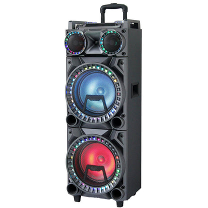 TL-1223 jaysonic AC Power 300W 12 inch Bass PA Audio Karaoke Music Speakers System with Bluetooth Microphone Jack