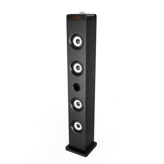 TS-30P63F Wooden Powered Home Audio Hifi Sound Wireless Bluetooth Floor Standing Creative 2.0 Karaoke Dj Tower Speaker