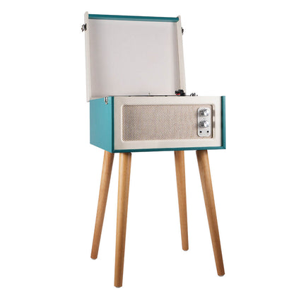 TE-2015 Cheap price wholesale bluetooth vinyl record turntable player with solid wood legs
