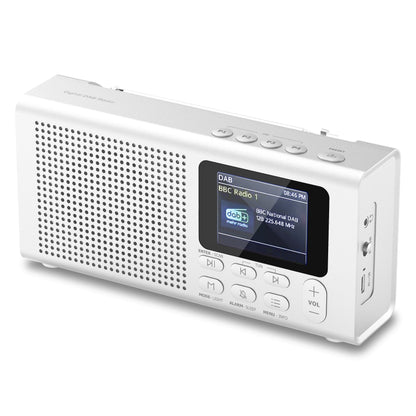 Portable DAB Radio Mains and Battery Powered DAB FM Radio with Alarm Clock