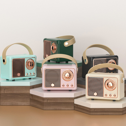 2025 Promotional Hot Sale Speaker Bluetooth Mini Retro Radio Fm / Portable Wireless Speaker Murah Music Box