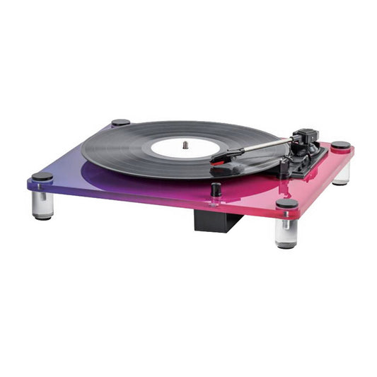Customized Colorful Acrylic Stereo Sound Record Player With Stereo Speakers Retro Vinyl Record Bluetooth Turntable Player