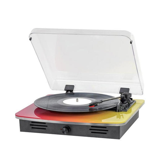 OEM Colorful Record Player USB SD Blue Tooth 3 Speeds LP Vinyl Record Turntable Player With Speakers