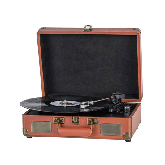 High Quality Portable LP Vinyl Player Retro Vintage Turntable with 3 Speeds and Speakers Portable Record Player