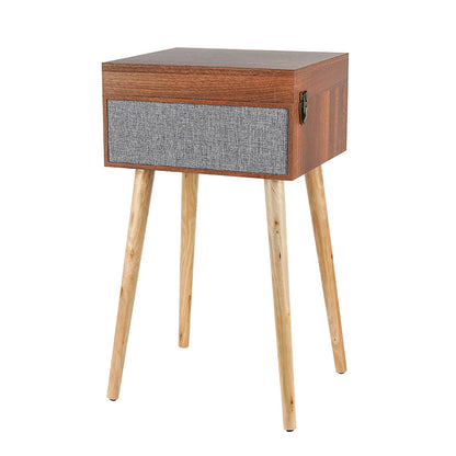 Retro Vintage Record Player Turntable with Wood Legs Vinyl Turntable Record Music Player with Wood Matching Stand