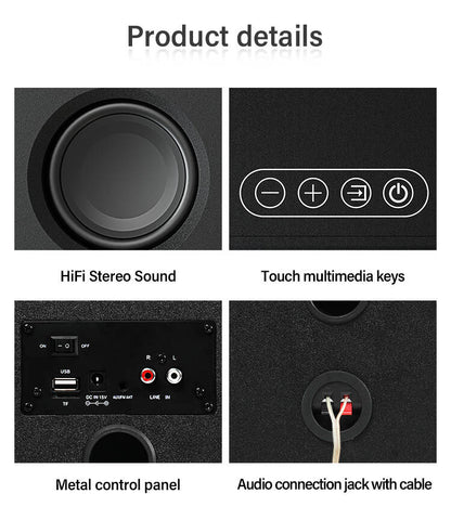 DS-2019 Best Price Portable Mini Desktop Usb Computer Surround Hifi Sound Loud Speaker Passive Rgb Light 2.0 Gaming Speaker