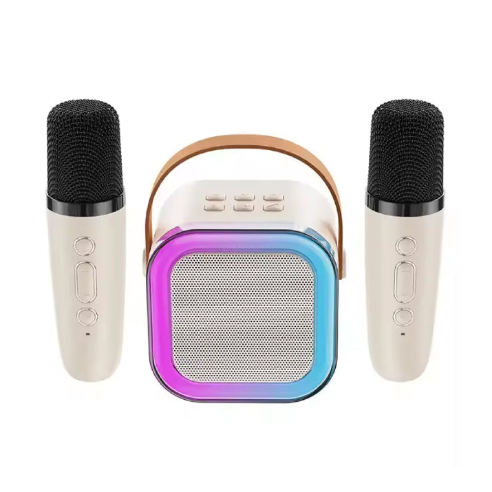 K12 Karaoke Machine Portable Blue Tooth 5.3 Pa Speaker System With 1-2 Wireless Microphones Home Family Singing Children's Gifts